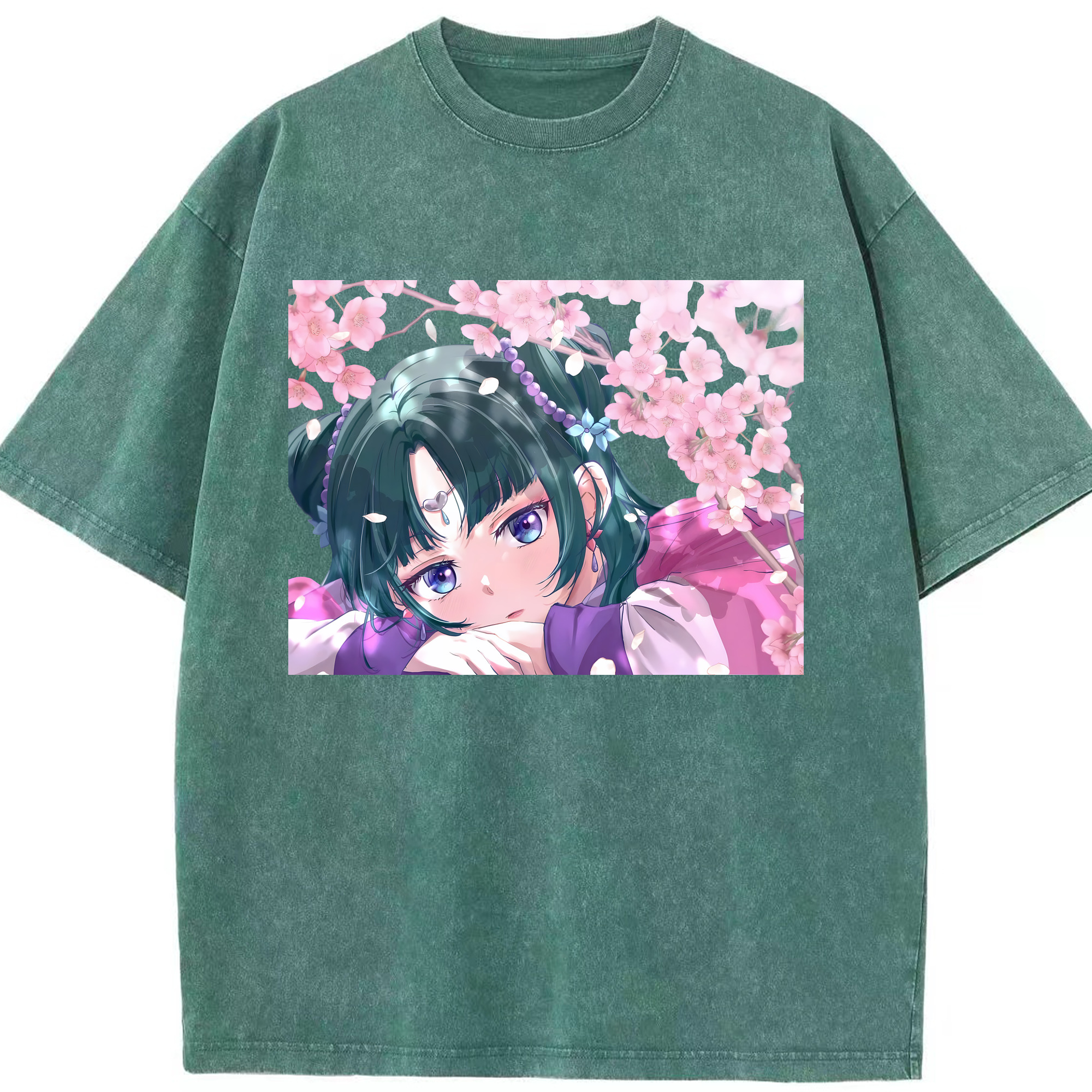 （画像用） 薬屋のひとりごと The Apothecary Diaries 綿100% ヴィンテージ風 半袖Tシャツ（フロントプリント）
